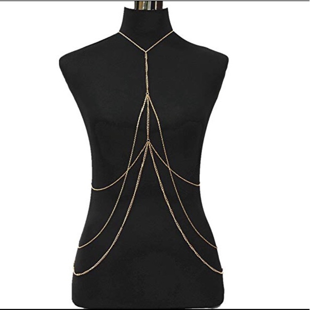 Gold body chain - Picture 1 of 3